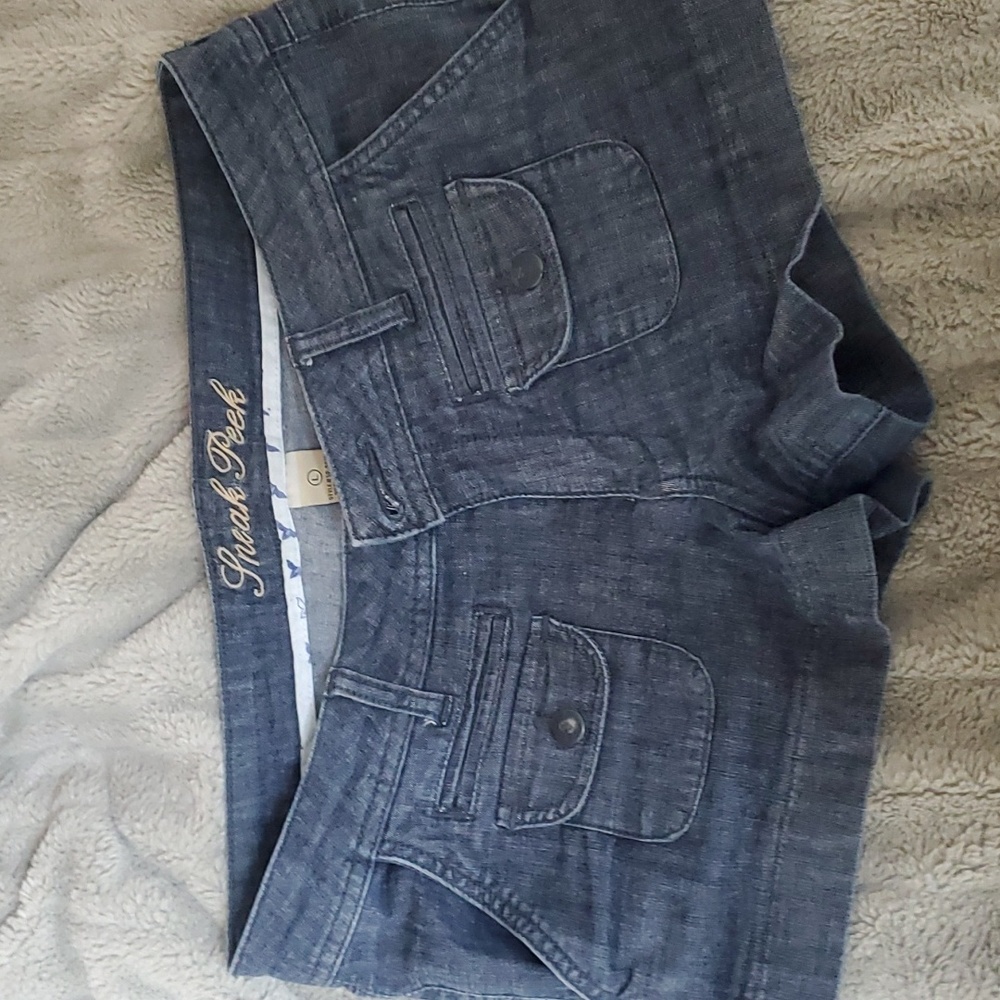 Denim shorts